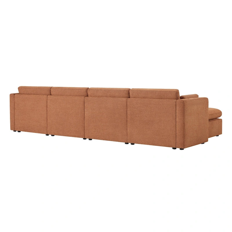 Ensemble de canapé modulable surdimensionné en tissu Celia