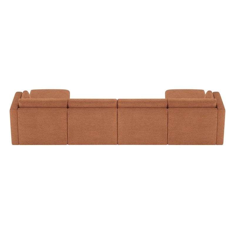 Ensemble de canapé modulable surdimensionné en tissu Celia
