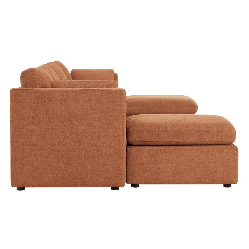 Ensemble de canapé modulable surdimensionné en tissu Celia
