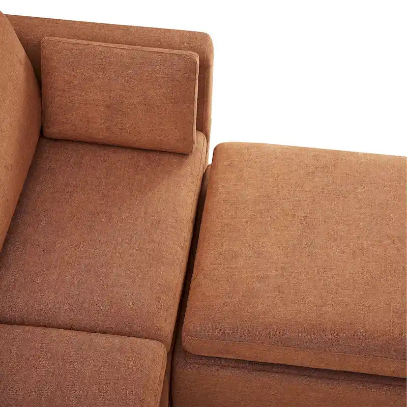 Ensemble de canapé modulable surdimensionné en tissu Celia