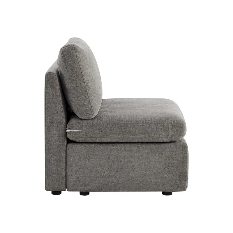 Ensemble de canapé modulable surdimensionné en tissu Celia