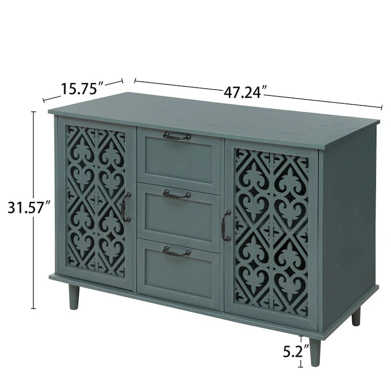 Armoire 2 portes 3 tiroirs pour chambre à coucher ou salon