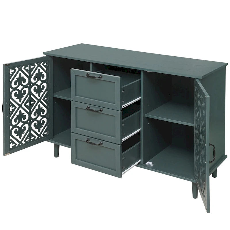 Armoire 2 portes 3 tiroirs pour chambre à coucher ou salon