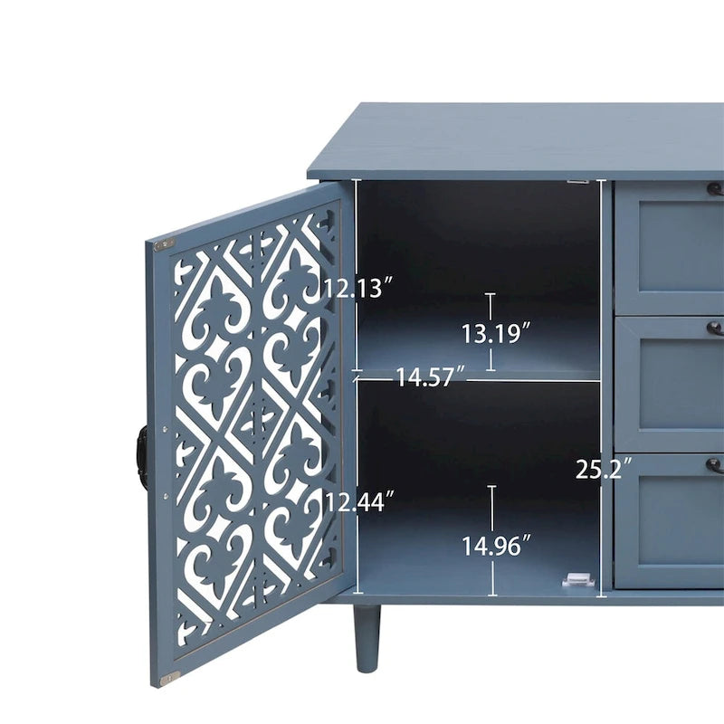 Armoire 2 portes 3 tiroirs pour chambre à coucher ou salon