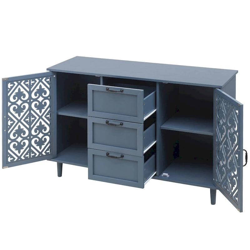 Armoire 2 portes 3 tiroirs pour chambre à coucher ou salon