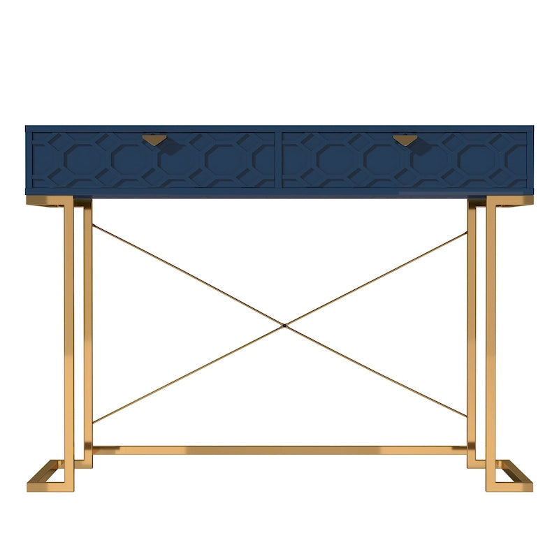 Bureau de rangement brillant pour bureau à domicile avec tiroir