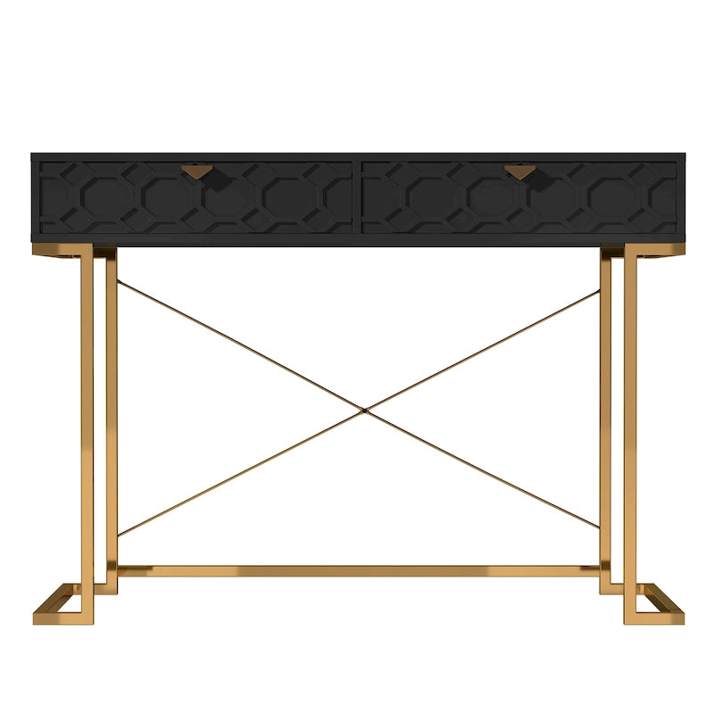 Bureau de rangement brillant pour bureau à domicile avec tiroir