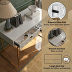 Bureau de rangement brillant pour bureau à domicile avec tiroir