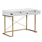 Bureau de rangement brillant pour bureau à domicile avec tiroir