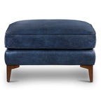 Ottoman Poly & Bark Essex - Cuir italien véritable pleine fleur