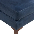 Ottoman Poly & Bark Essex - Cuir italien véritable pleine fleur