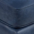 Ottoman Poly & Bark Essex - Cuir italien véritable pleine fleur