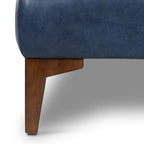 Ottoman Poly & Bark Essex - Cuir italien véritable pleine fleur