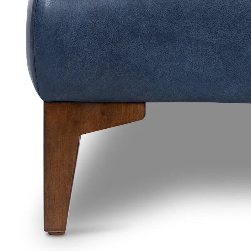 Ottoman Poly & Bark Essex - Cuir italien véritable pleine fleur
