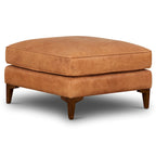Ottoman Poly & Bark Essex - Cuir italien véritable pleine fleur