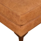 Ottoman Poly & Bark Essex - Cuir italien véritable pleine fleur