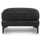 Ottoman Poly & Bark Essex - Cuir italien véritable pleine fleur