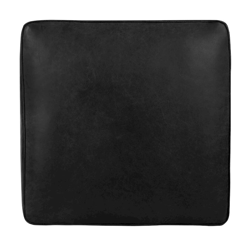 Ottoman Poly & Bark Essex - Cuir italien véritable pleine fleur