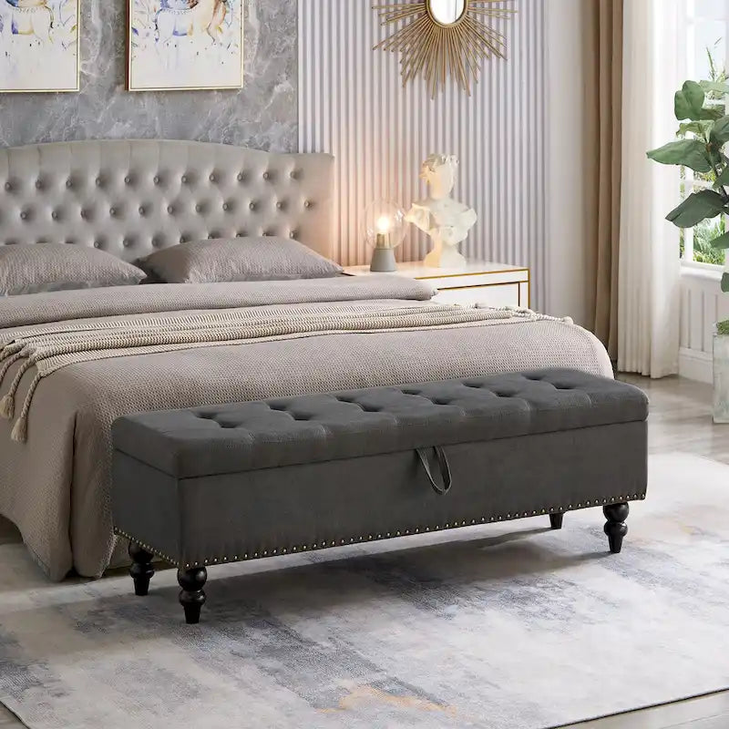Banc/Ottoman de lit 59 po avec rangement