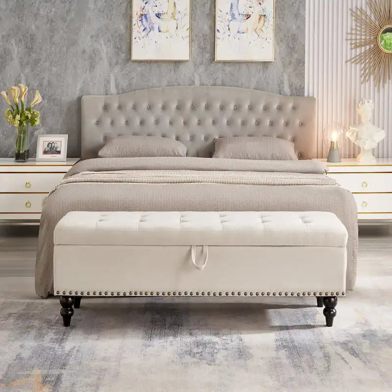 Banc/Ottoman de lit 59 po avec rangement
