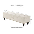 Banc/Ottoman de lit 59 po avec rangement