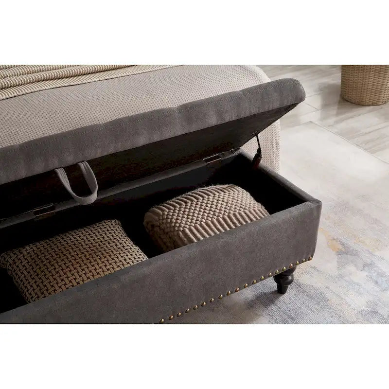 Banc/Ottoman de lit 59 po avec rangement