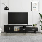 Meuble TV Avery 2 tiroirs 4 étagères 55 po en acier