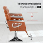 Fauteuil de salon inclinable en similicuir PVC avec appui-tête réglable