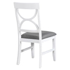 Ensemble de salle à manger 6 pièces en bois avec banc rembourré et 4 chaises de salle à manger