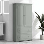 Armoire de salle de bain haute avec tiroirs et étagère réglable