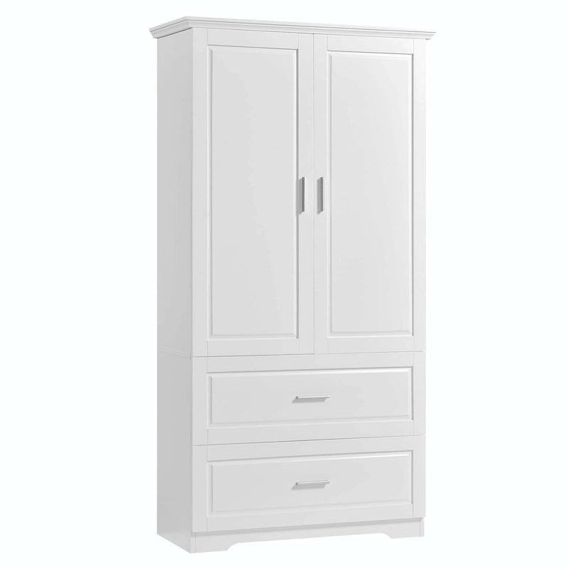 Armoire de salle de bain haute avec tiroirs et étagère réglable