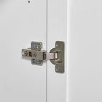 Armoire de salle de bain haute avec tiroirs et étagère réglable