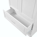 Armoire de salle de bain haute avec tiroirs et étagère réglable
