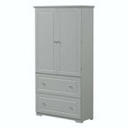 Armoire de salle de bain haute avec tiroirs et étagère réglable