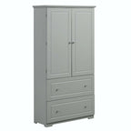 Armoire de salle de bain haute avec tiroirs et étagère réglable