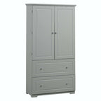 Armoire de salle de bain haute avec tiroirs et étagère réglable