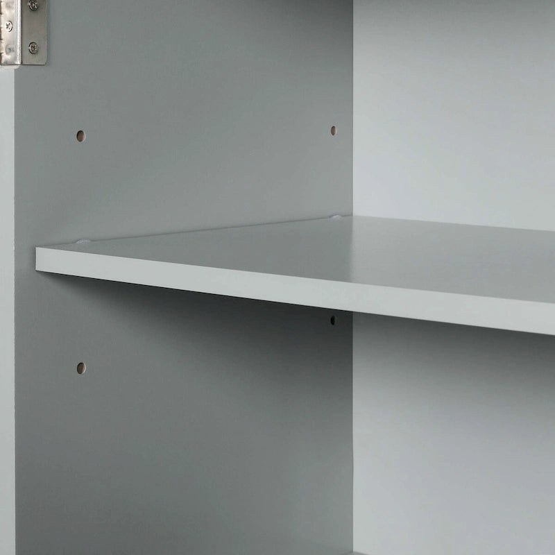 Armoire de salle de bain haute avec tiroirs et étagère réglable