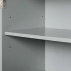 Armoire de salle de bain haute avec tiroirs et étagère réglable