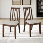 Ensemble de salle à manger contemporain moderne en bois de 7 pièces CraftPorch