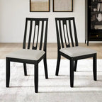 Ensemble de salle à manger contemporain moderne en bois de 7 pièces CraftPorch