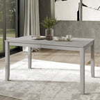 Ensemble de salle à manger contemporain moderne en bois de 7 pièces CraftPorch