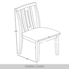 Ensemble de salle à manger contemporain moderne en bois de 7 pièces CraftPorch