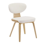 Chaise de salle à manger Art Leon en bois et cuir PU (Lot de 2).