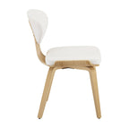 Chaise de salle à manger Art Leon en bois et cuir PU (Lot de 2).