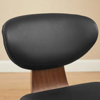 Chaise de salle à manger Art Leon en bois et cuir PU (Lot de 2).