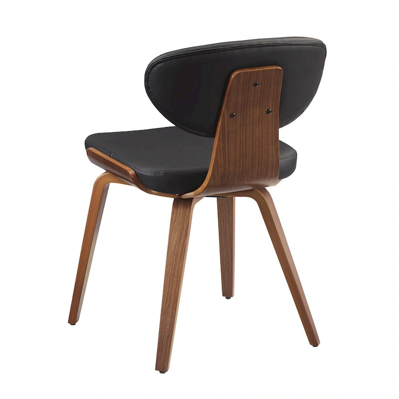Chaise de salle à manger Art Leon en bois et cuir PU (Lot de 2).