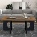 Table Basse Rectangulaire en Bois Contemporain
