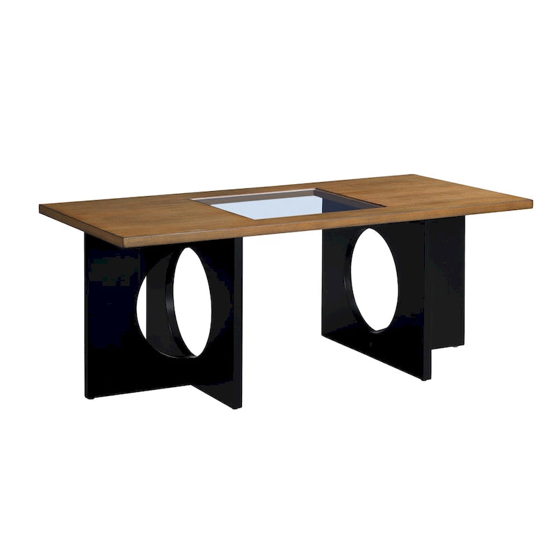 Table Basse Rectangulaire en Bois Contemporain