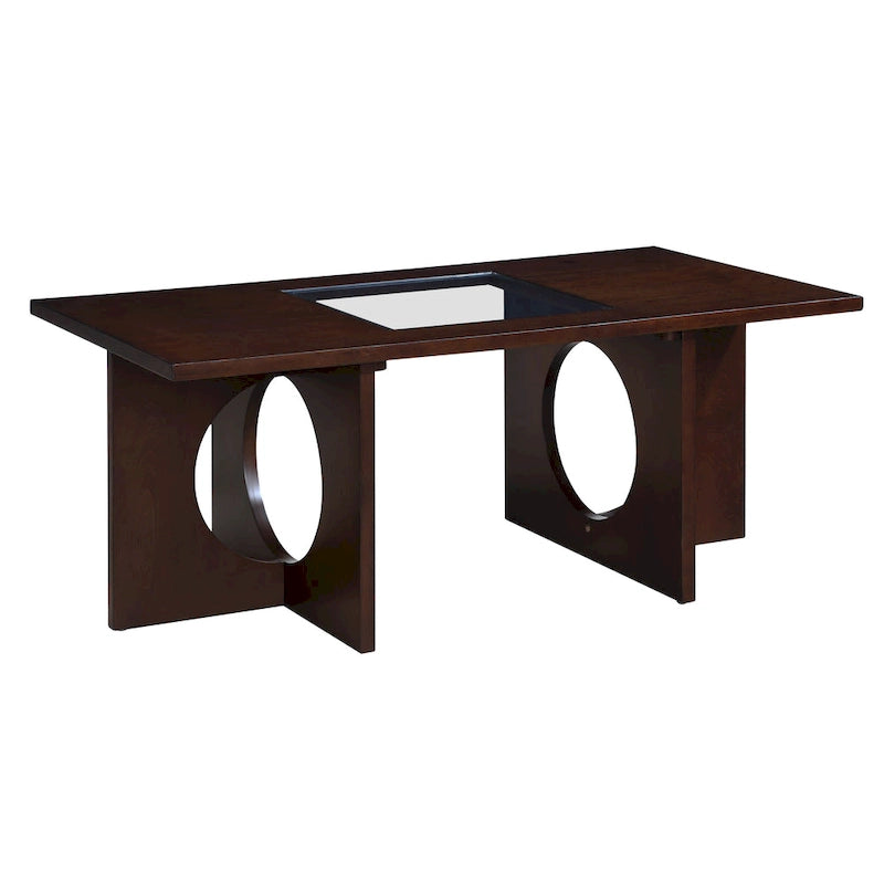 Table Basse Rectangulaire en Bois Contemporain
