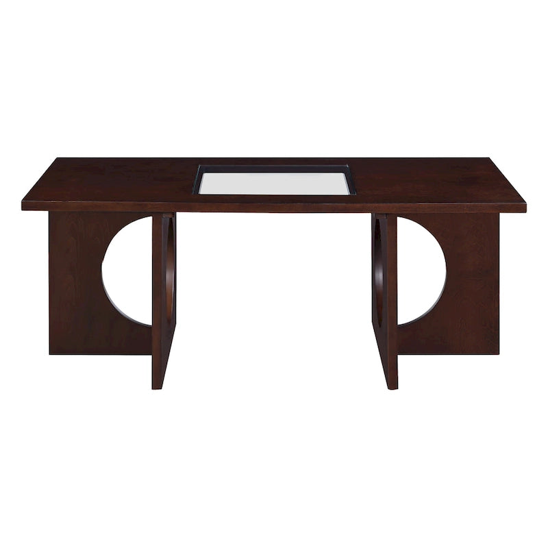 Table Basse Rectangulaire en Bois Contemporain